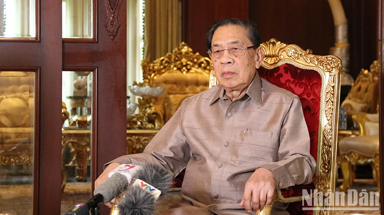 Đồng chí Nguyễn Phú Trọng để lại nhiều bài học quý báu đối với Đảng, Nhà nước Lào ảnh 1