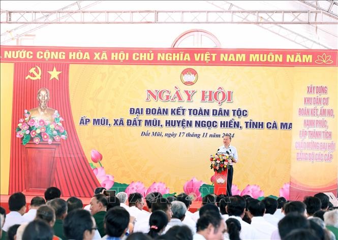 Tổng Bí thư Tô Lâm dự Ngày hội Đại đoàn kết toàn dân tộc tại Cà Mau ảnh 2