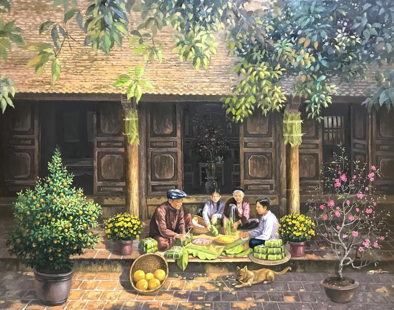 Triển lãm tranh Việt Nam-Nga “Những giá trị gia đình” ảnh 4