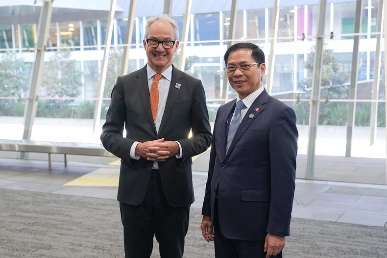 ASEAN-Australia: Bộ trưởng Ngoại giao Bùi Thanh Sơn gặp Bộ trưởng Ngoại giao Australia Penny Wong ảnh 3