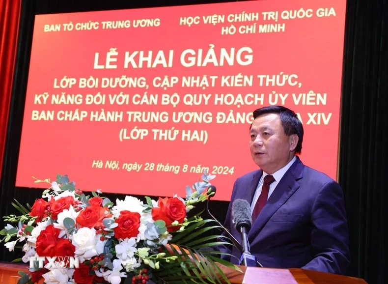 [Ảnh] Tổng Bí thư dự Lớp bồi dưỡng kiến thức cán bộ quy hoạch Ủy viên Trung ương Đảng ảnh 6