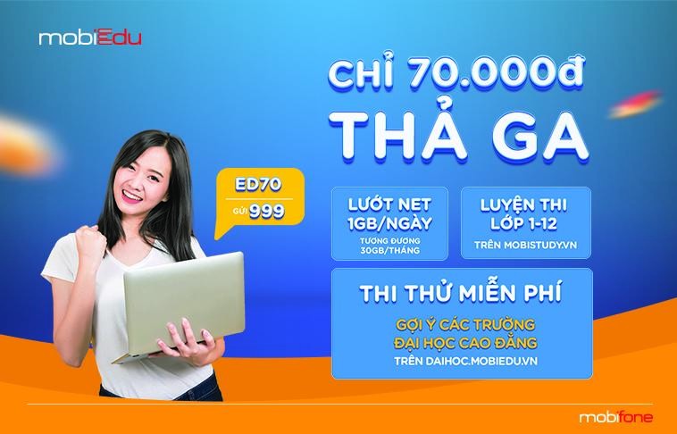 Học trực tuyến không giới hạn với bộ ba gói cước của mobiEdu ảnh 1