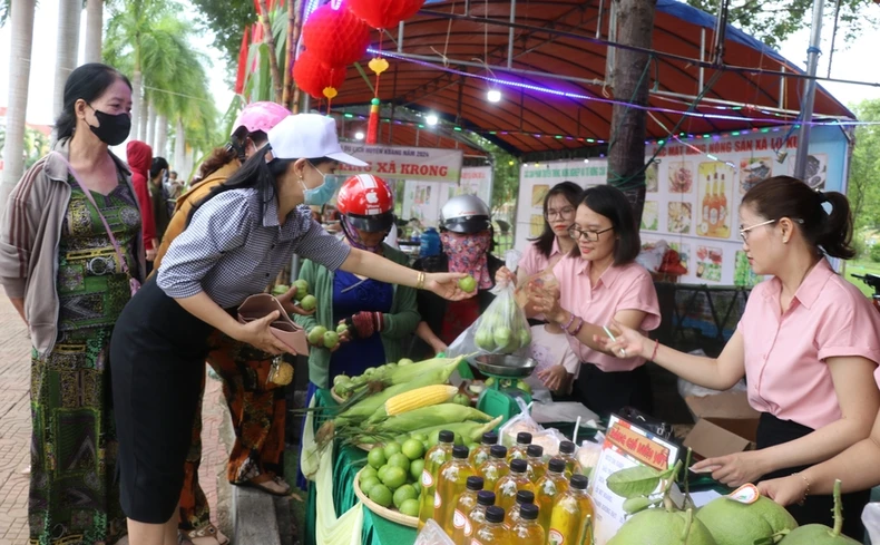 Hội chợ nông sản, thực phẩm vùng đồng bào dân tộc thiểu số và miền núi huyện Kbang tỉnh Gia Lai ảnh 2