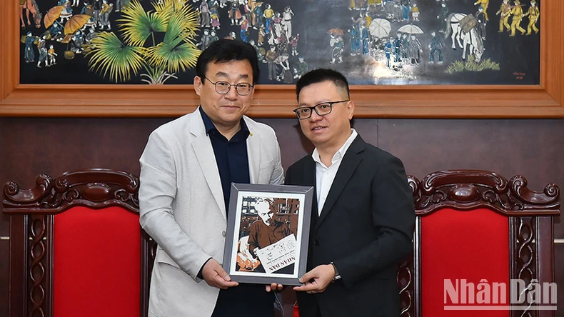 Thúc đẩy hợp tác giữa Báo Nhân Dân và Hội Nhà báo Hàn Quốc ảnh 1