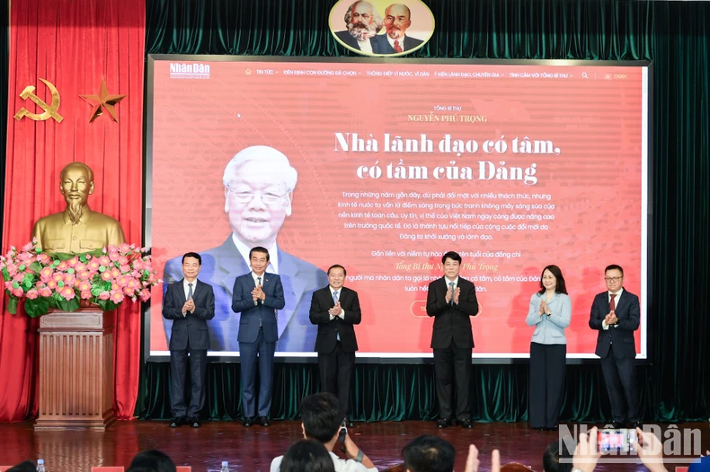 Khai trương Trang thông tin "Tổng Bí thư Nguyễn Phú Trọng-Nhà lãnh đạo có tâm, có tầm"- Ảnh 1.