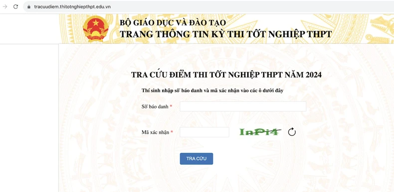 Công bố điểm thi tốt nghiệp THPT năm 2024 ảnh 1