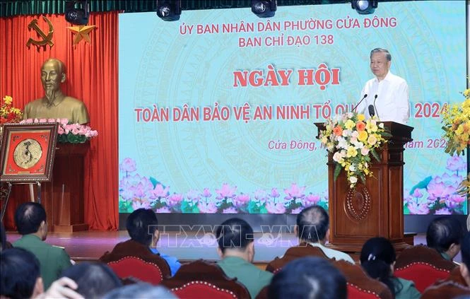 Chủ tịch nước Tô Lâm dự Ngày hội Toàn dân bảo vệ an ninh Tổ quốc ảnh 1