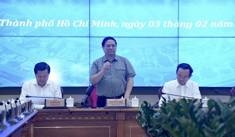 Thủ tướng Phạm Minh Chính chủ trì Hội nghị Ban Chỉ đạo triển khai Nghị quyết 98/2023/QH15 của Quốc hội ảnh 1