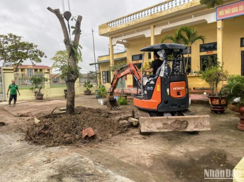 Hỗ trợ hơn 6 tỷ đồng cho ngành giáo dục và y tế Thái Bình bị thiệt hại sau bão số 3 ảnh 1