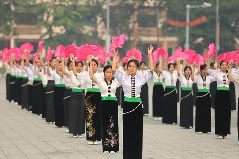 2.200 học sinh, sinh viên Điện Biên trình diễn các bài dân vũ, điệu nhảy đường phố ảnh 2