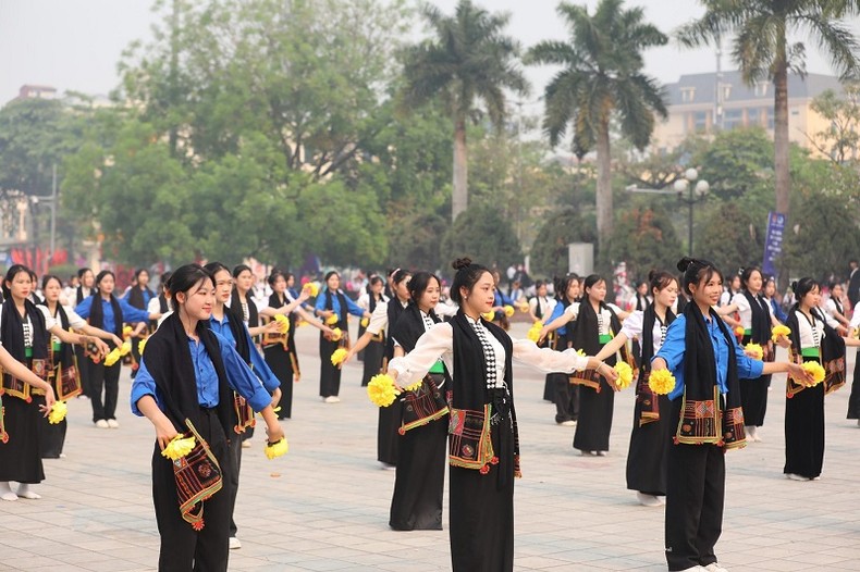 2.200 học sinh, sinh viên Điện Biên trình diễn các bài dân vũ, điệu nhảy đường phố ảnh 3