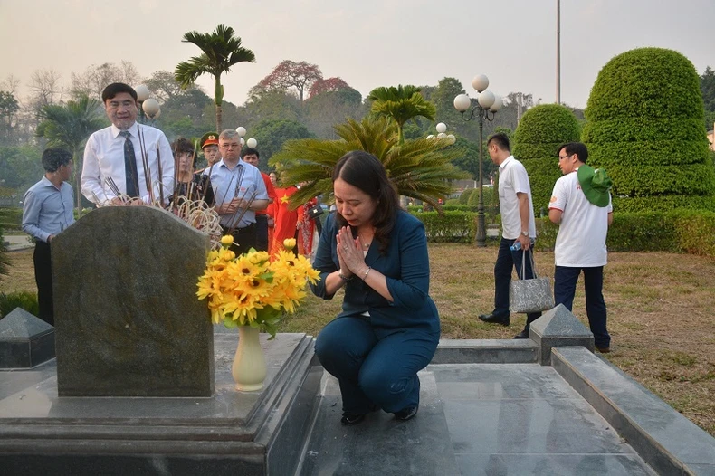 Quyền Chủ tịch nước Võ Thị Ánh Xuân tri ân anh hùng, liệt sĩ, chiến sĩ Điện Biên ảnh 4