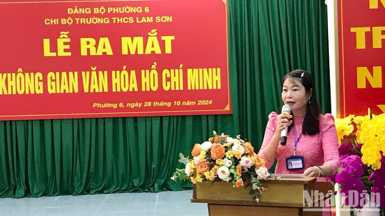 Trường trung học cơ sở đầu tiên tại Đà Lạt ra mắt “Không gian văn hóa Hồ Chí Minh” ảnh 1