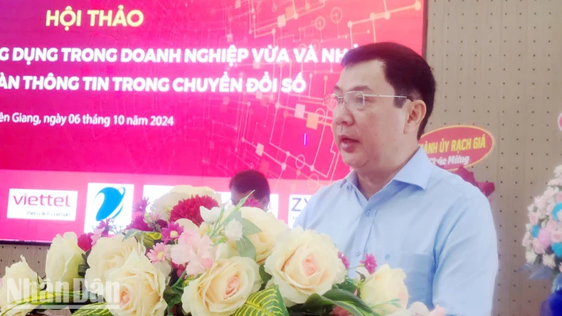 Kiên Giang: Hội thảo các nền tảng số ứng dụng trong doanh nghiệp vừa và nhỏ gắn với an toàn thông tin trong chuyển đổi số ảnh 2