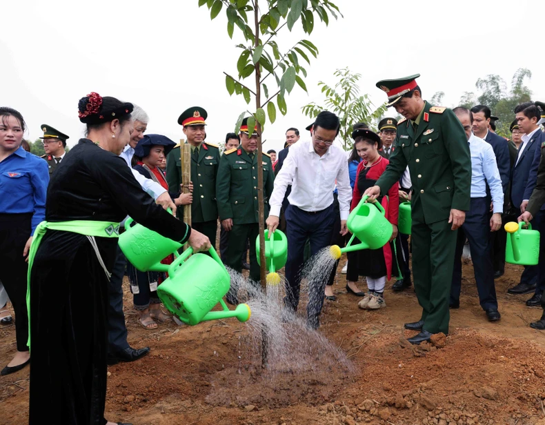 Chủ tịch nước Võ Văn Thưởng dự “Tết trồng cây đời đời nhớ ơn Bác Hồ” Xuân Giáp Thìn năm 2024 ảnh 1