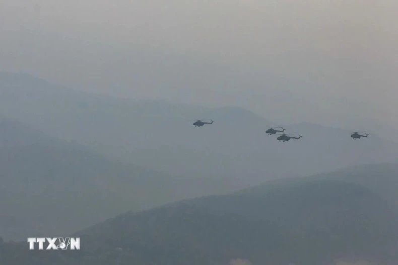[Ảnh] Cận cảnh Không quân Việt Nam bay hợp luyện đội hình tại Điện Biên ảnh 7
