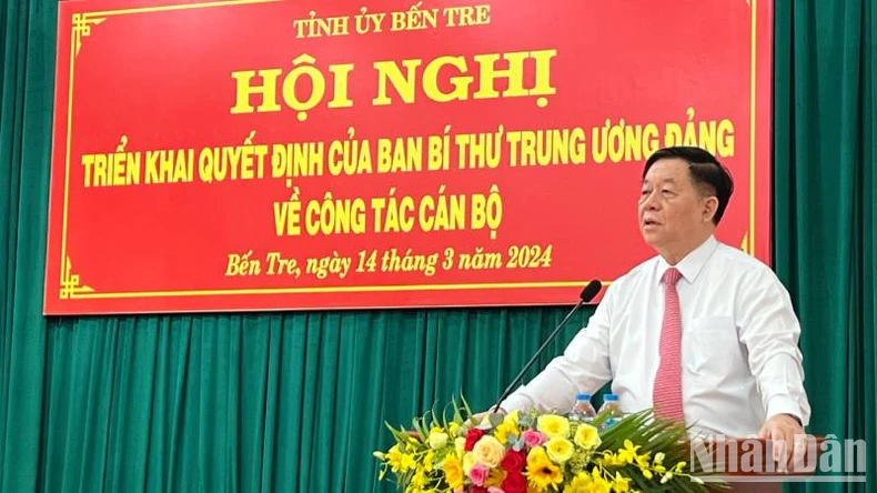 Đồng chí Trần Thanh Lâm giữ chức Phó Bí thư Tỉnh ủy Bến Tre ảnh 1