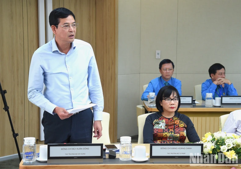 [Ảnh] Thủ tướng dự Hội nghị đánh giá việc thực hiện quy chế công tác giữa Chính phủ với Tổng Liên đoàn Lao động Việt Nam ảnh 6
