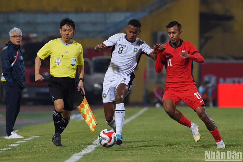 Singapore thắng Timor-Leste 3-0 trên sân Hàng Đẫy ảnh 1