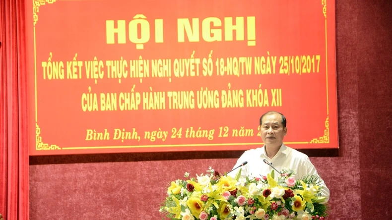Tổng kết thực hiện Nghị quyết số 18: Bình Định hướng tới bộ máy tinh, gọn, mạnh, hiệu lực, hiệu quả ảnh 1