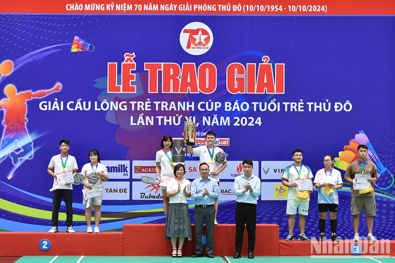 Trường Đại học Thể dục thể thao Bắc Ninh nhất toàn đoàn ở giải cầu lông báo Tuổi trẻ Thủ đô ảnh 1