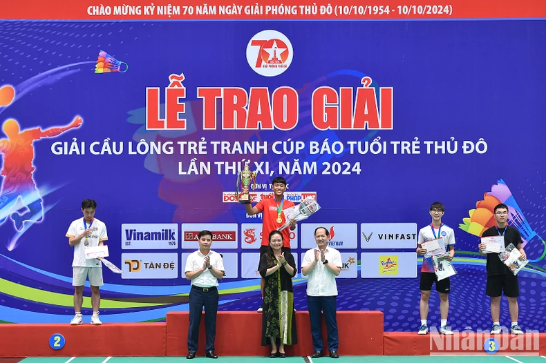 Trường Đại học Thể dục thể thao Bắc Ninh nhất toàn đoàn ở giải cầu lông báo Tuổi trẻ Thủ đô ảnh 3