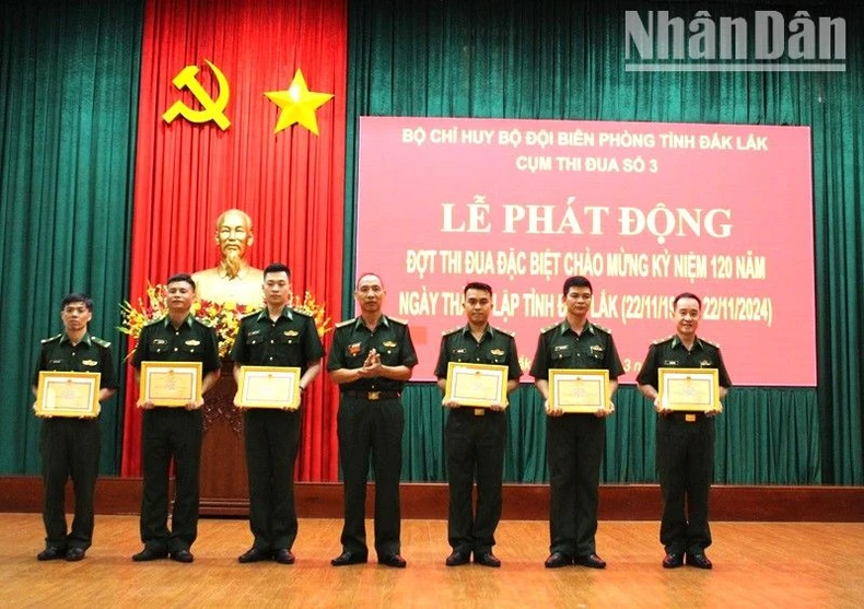 Bộ đội Biên phòng tỉnh Đắk Lắk phát động thi đua chào mừng kỷ niệm 120 năm Ngày thành lập tỉnh ảnh 1