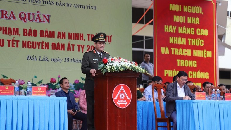 Đắk Lắk ra quân thực hiện đợt cao điểm tấn công trấn áp tội phạm, bảo đảm an ninh, trật tự Tết Nguyên đán Ất Tỵ 2025 ảnh 3