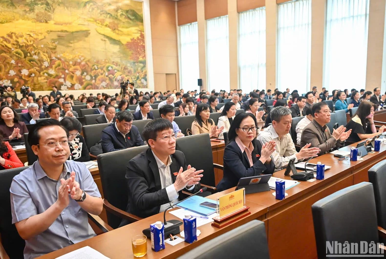 Đại biểu Quốc hội chuyên trách cho ý kiến 10 dự án luật trình Quốc hội tại Kỳ họp thứ 9 ảnh 1