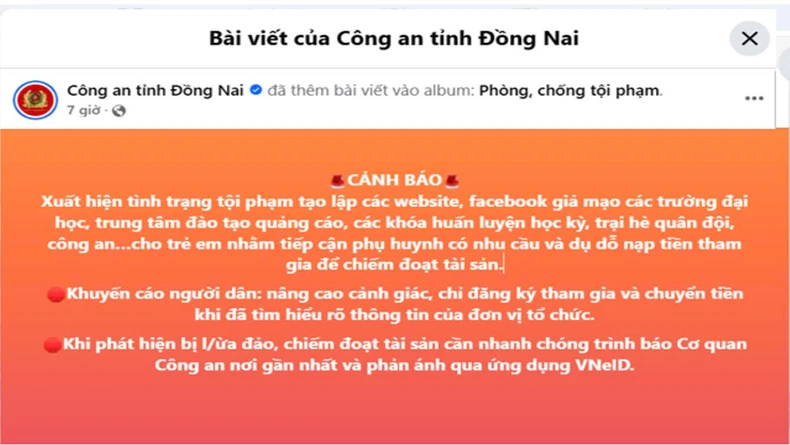 Cẩn trọng với thủ đoạn mạo danh trại hè hướng nghiệp, khóa học trải nghiệm để lừa đảo ảnh 1