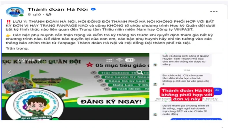 Cẩn trọng với thủ đoạn mạo danh trại hè hướng nghiệp, khóa học trải nghiệm để lừa đảo ảnh 3