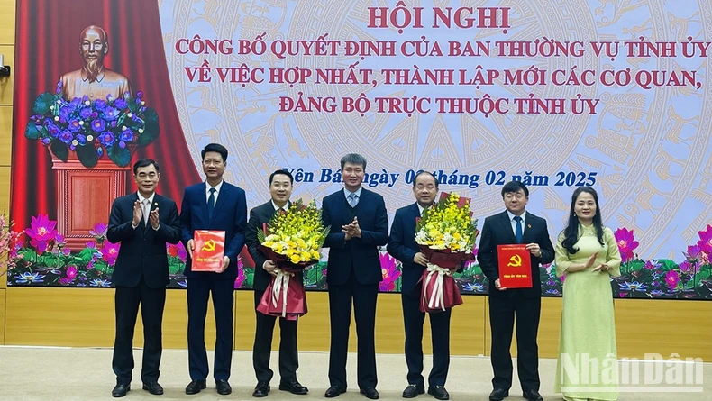 Yên Bái hợp nhất, thành lập mới các cơ quan, đảng bộ trực thuộc Tỉnh ủy ảnh 1