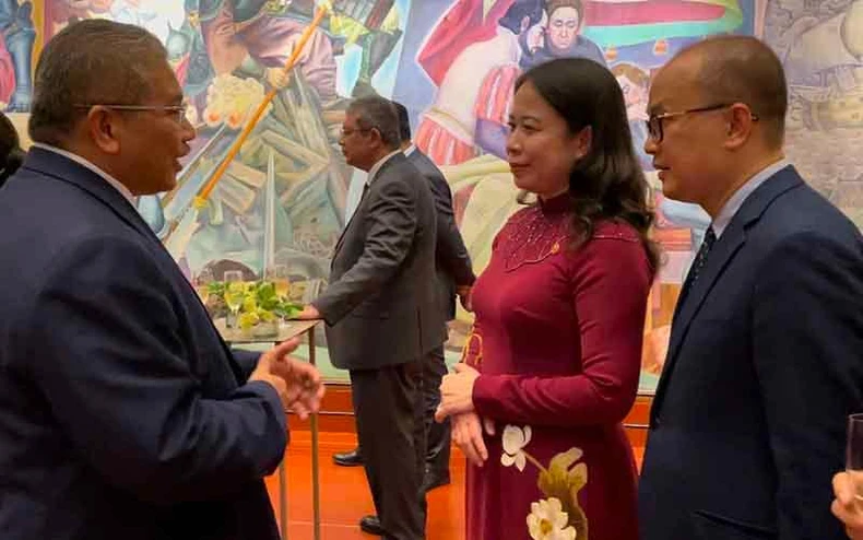 Phó Chủ tịch nước Võ Thị Ánh Xuân hội kiến Tổng thống Philippines -0