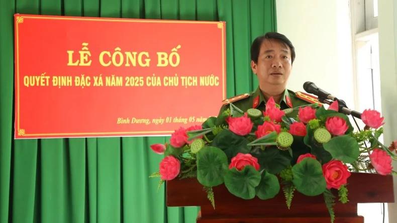 Bình Dương đặc xá cho 61 phạm nhân ảnh 1