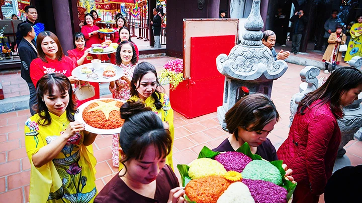 Giỗ tổ nghề nấu xôi Phú Thượng ảnh 1