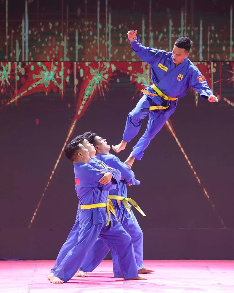 Chủ tịch nước Võ Văn Thưởng dự Lễ kỷ niệm 85 năm Ngày thành lập môn phái Vovinam Việt Võ Đạo ảnh 5