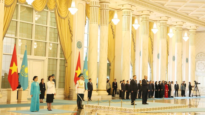 Lễ đón Tổng Bí thư Tô Lâm và Phu nhân thăm cấp Nhà nước Cộng hòa Kazakhstan ảnh 2