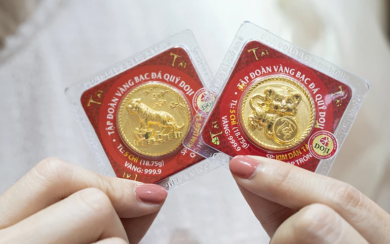 Đa dạng các sản phẩm vàng cầu may dịp Thần Tài -0