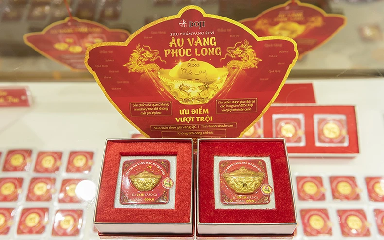 Đa dạng các sản phẩm vàng cầu may dịp Thần Tài -0