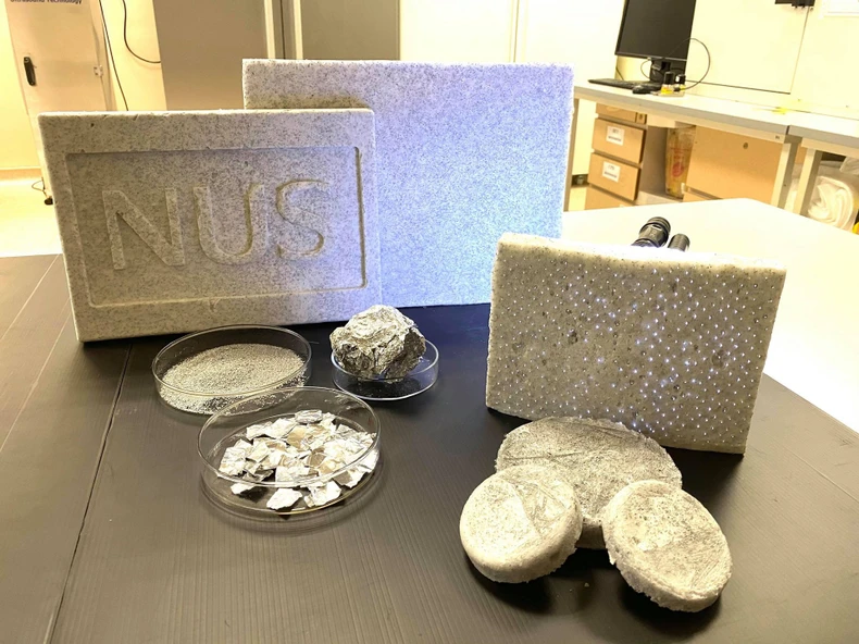 Nhóm nhà khoa học Việt tại Singapore biến chất thải kim loại thành aerogel -0