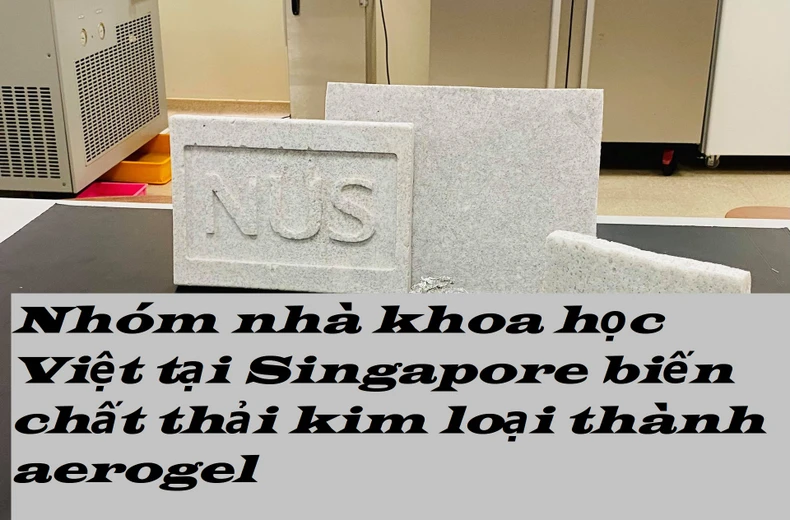 Nhóm nhà khoa học Việt tại Singapore biến chất thải kim loại thành aerogel -0