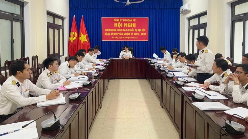 Lữ đoàn 172 Hải quân thông qua công tác chuẩn bị Đại hội Đảng bộ bộ phận ảnh 2
