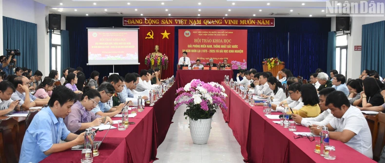 Khai mạc hội thảo khoa học “Giải phóng miền nam, thống nhất đất nước 50 năm nhìn lại (1975-2025) và bài học kinh nghiệm" ảnh 2