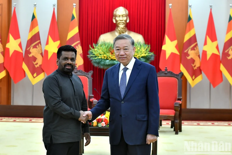 Tổng Bí thư Tô Lâm tiếp Tổng thống Sri Lanka Anura Kumara Dissanayaka ảnh 1