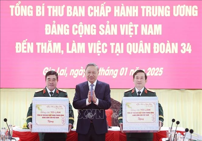 Tổng Bí thư Tô Lâm thăm, làm việc với Quân đoàn 34 và Binh đoàn 15 ảnh 4