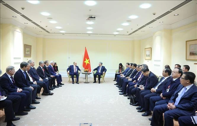 Tổng Bí thư Tô Lâm gặp Chủ tịch Đảng Cộng sản Liên bang Nga Gennady Zyuganov ảnh 1