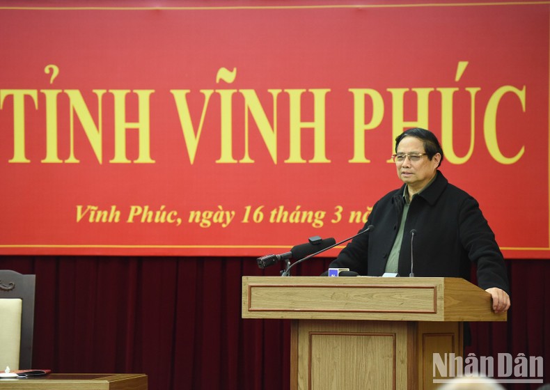 Vinh Phuc ត្រូវជាអ្នកត្រួសត្រាយផ្លូវក្នុងការអភិវឌ្ឍន៍ហេដ្ឋារចនាសម្ព័ន្ធ និងកែទម្រង់យ៉ាងខ្លាំងក្លាបរិយាកាសវិនិយោគធុរកិច្ច រូបថត ៥