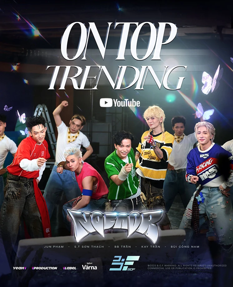 “No Fair” của B.O.F lọt Top Trending Music Youtube và Top 1 iTunes Việt Nam ảnh 1