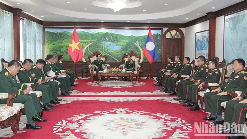 Quang cảnh cuộc gặp. (Ảnh: HẢI TIẾN)