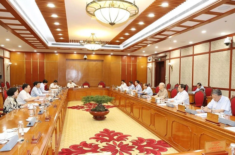 Tổng Bí thư chủ trì họp Bộ Chính trị, Ban Bí thư -0